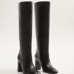 Leather High Leg Boots